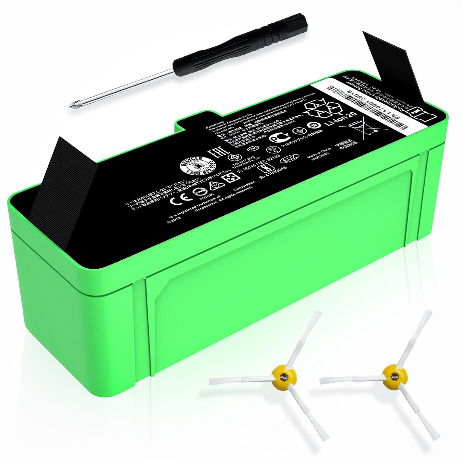 Lcenerga for iRobot Roomba Replacement Parts Roomba 1800Li Lithium Ion Battery - Compatible with Roomba 980 960 895 890 860 695 680 690 675 640 614 Series 14.4V 26Wh 1800mAh