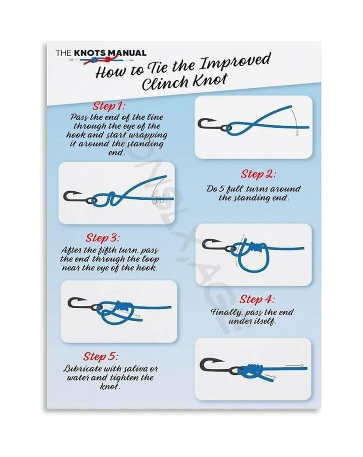 LLBOGRGGN Complete Guide to Fishing Knots Canvas Wall-Art Print Outdoor Enthusiast Gift Idea for Anglers(Unframed,08x12inch(20x30cm))