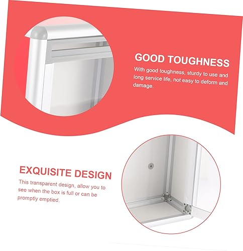 Miniatura 7 de Housoutil Caja de sugerencias Caja de quejas Recepción Pox Tip Contenedor de almacenamiento para votación Apartamento Buzón de punta Tarro de punta