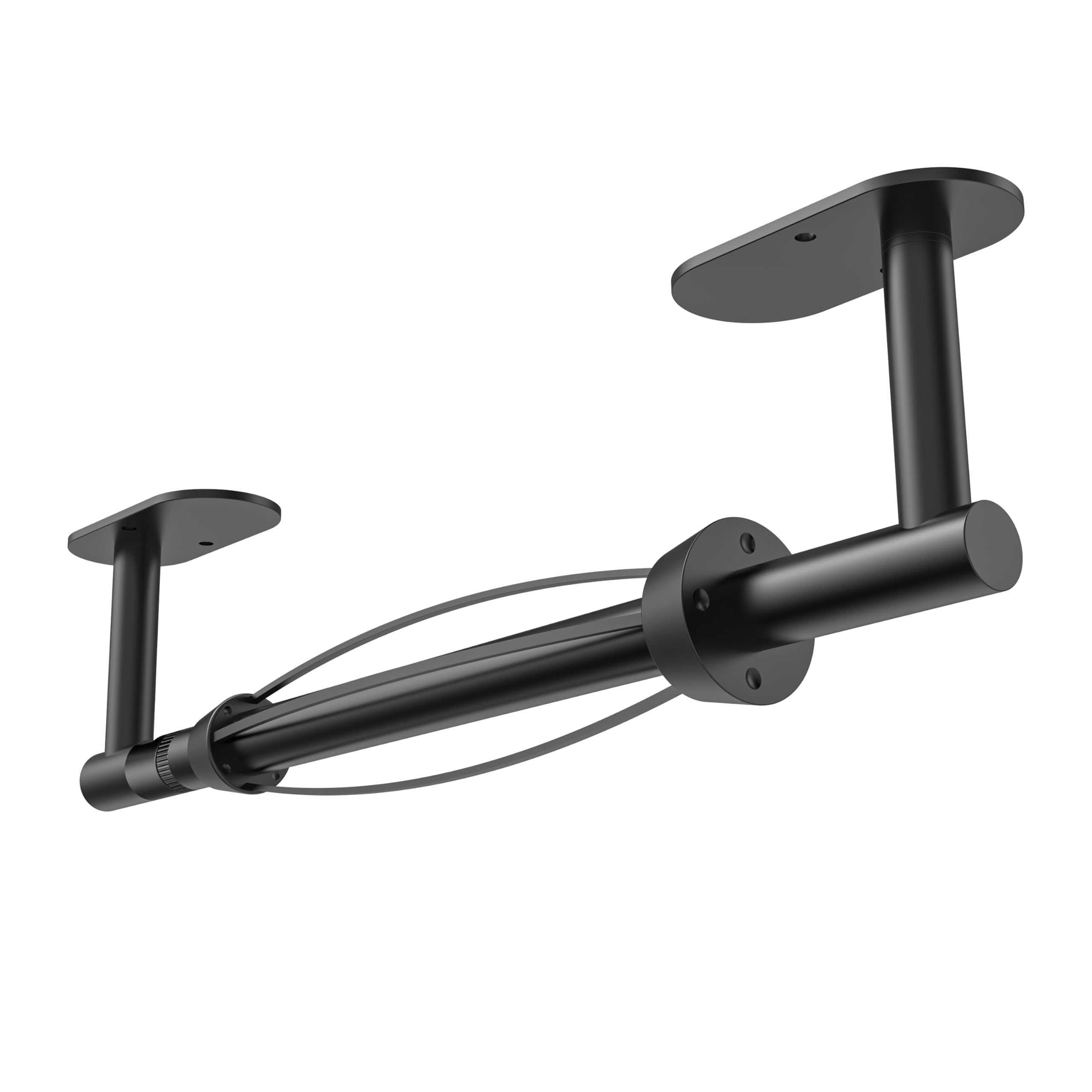 RUACQ Paper Towel Holder Under Cabinet, One Hand Tearing, Matte Black