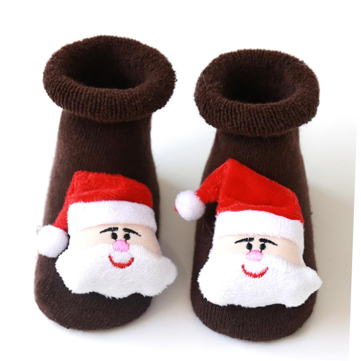 OUNONA 9paare Weihnachtsbaby-socken Für Winter rutschfeste Babysocken Warme Kinderstrümpfe Für Partys Und Geeignet Für Mit Mit Weihnachtsmann Mit Weihnachtsbaum