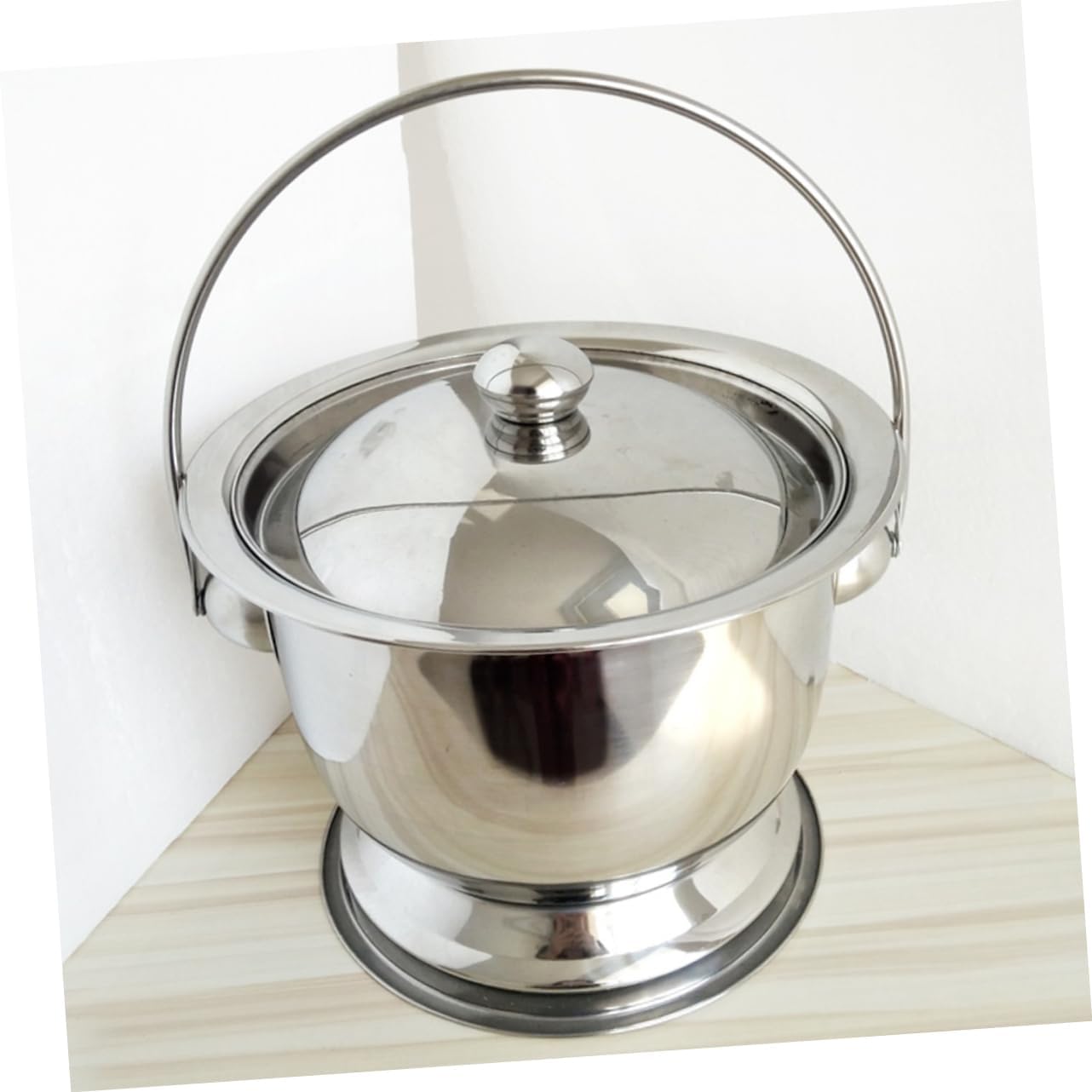 Didiseaon Durability Meets Style Stainless Steel Urinal Spittoon Training Seat for Boys and Girls Adults Urinal Basin Cover Easy-Clean and Space-Saving