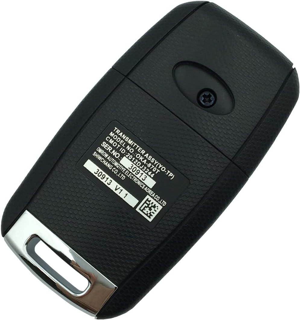 Replacement Key Fob Shell Case for Kia Soul Sorento Sportage Rio Forte Optima Carens Picanto 4 Buttons Keyless Entry Remote Car Key Fob Cover Casing with Uncut Blade Blank image 4