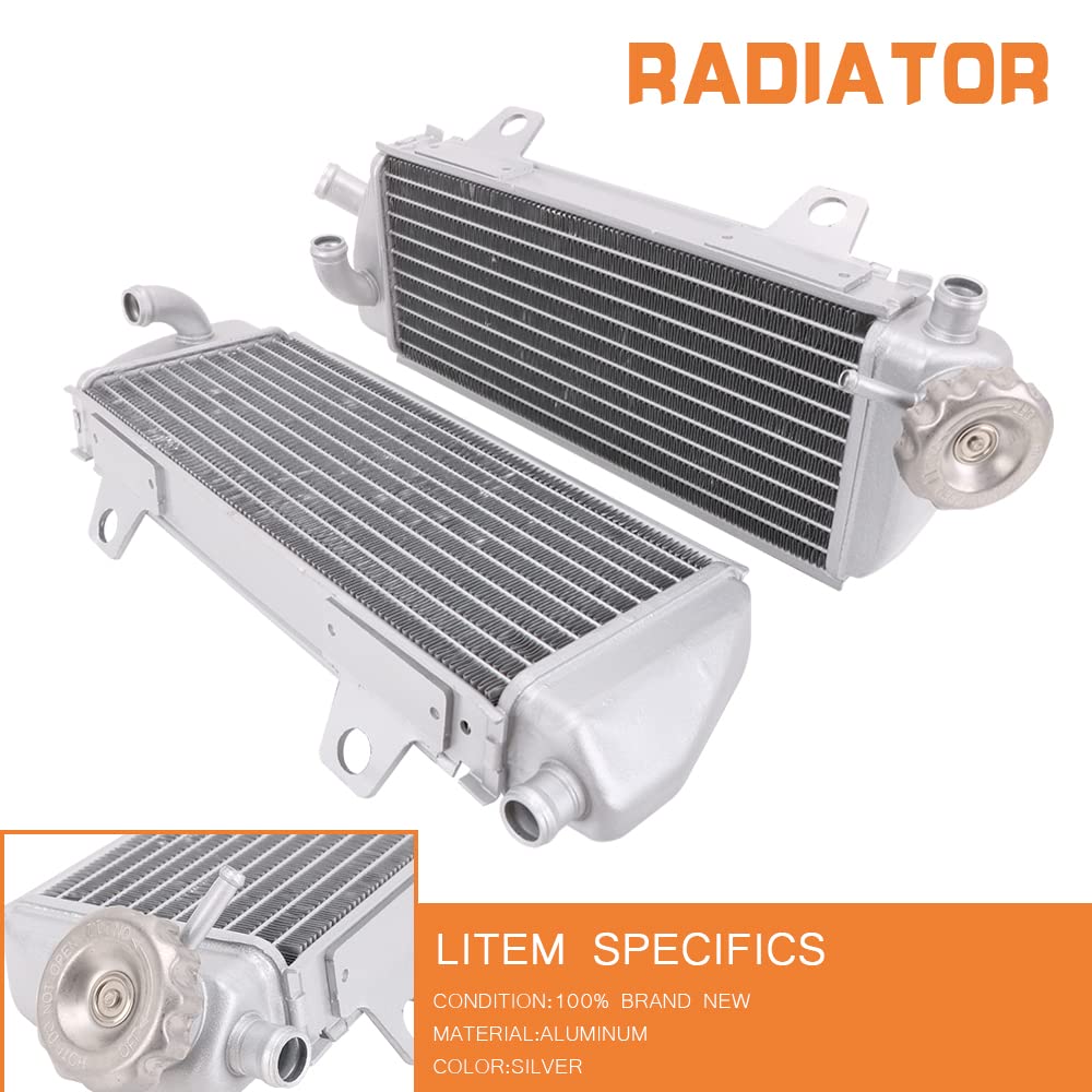 AnXin Moto Radiateur EXC Radiateurs en Aluminium pour Moto 125 XC-W 250 300 350 450 500 SX SX-F Factory Editon EXC-F XC XC-F XC-W 2016 2017 2018