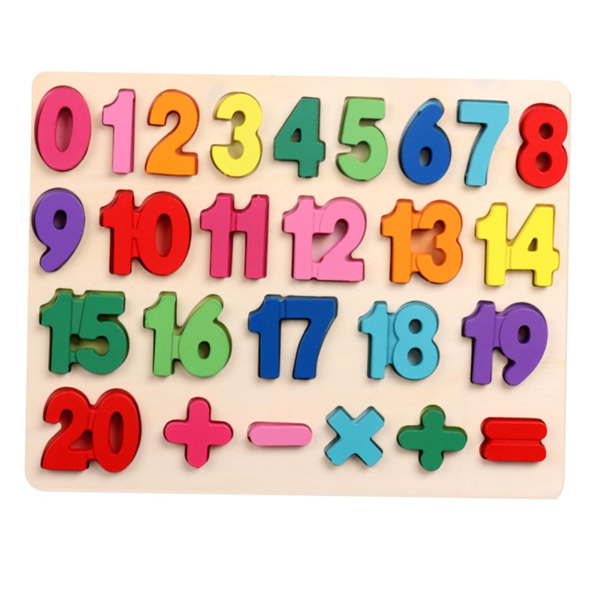 Puzzle Alfabetico e Numerico in Legno, Set 1 per Bambini | Gioco Educativo di Abbinamento, Bordi Arrotondati senza Bave, Sviluppo Cognitivo e Riconoscimento
