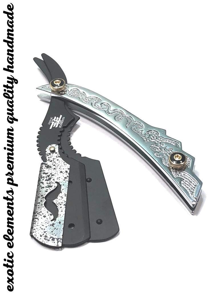 Silver Dipped Quality Design Mens Edge Cutting Razor For Profession & Barber Use