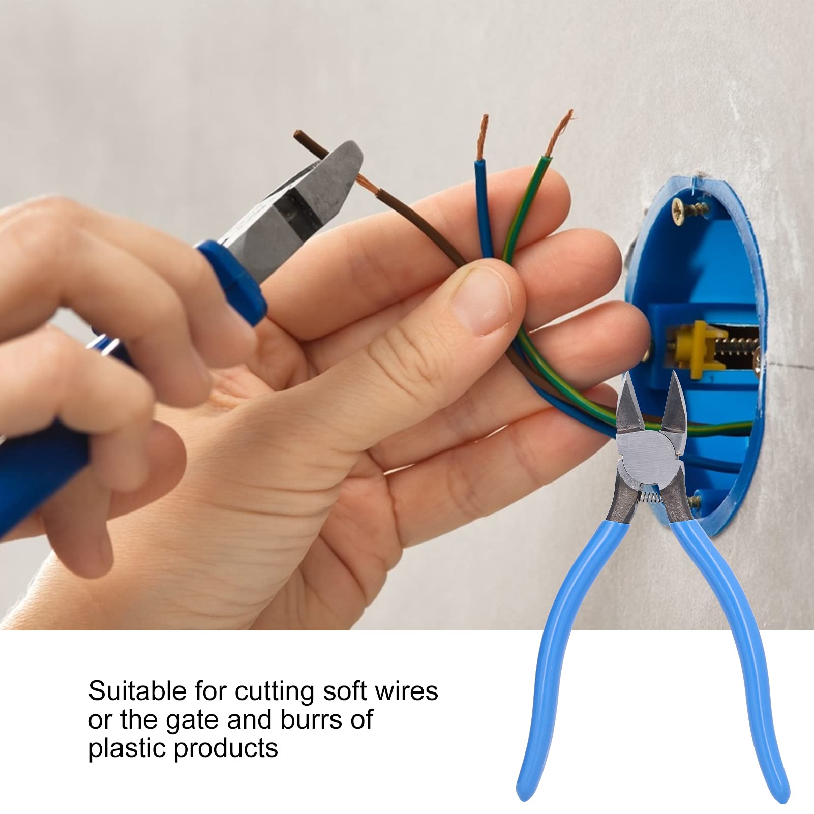 Zestaw szczypiec kombinowanych DIY Professional Repair, szczypce diagonalne chromowane, narzędzia i sprzęt do nitowania, szczypce do cięcia drutu ze stali wanadowej, miniaturowe szczypce tnące boczn
