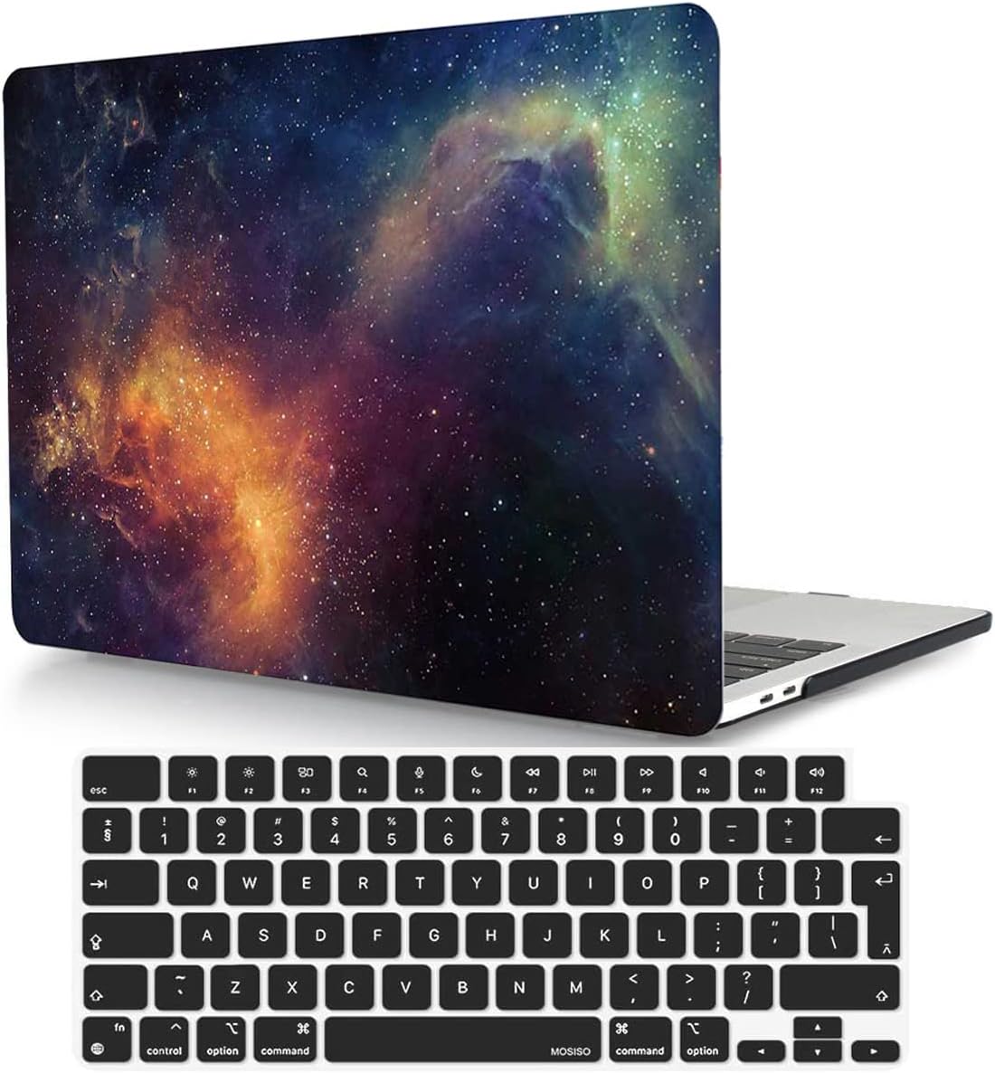 Case Compatible with MacBook Pro 15 inch 2019 2018 2017 2016 Release A1990 A1707 with Touch Bar, Protective Plastic Hard Shell Case & Keyboard Cover for MacBook Pro 15.4",Starry Sky