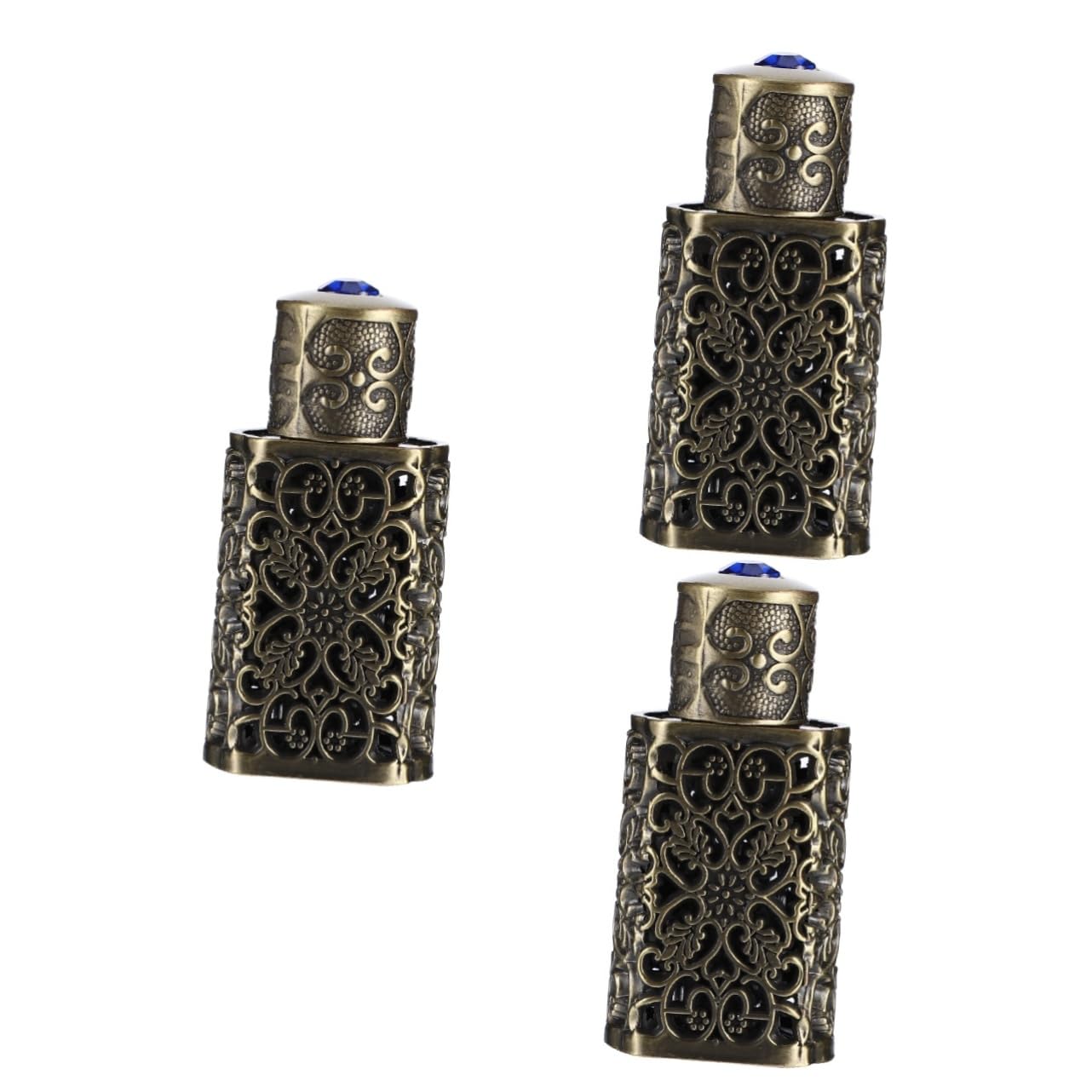 Healvian 2 Pièces Flacon De Parfum Verre De Bouteille De Stockage De Parfum Pour Voyage Récipient De Rangement Pour Huiles Essentielles Et Cosmétiques