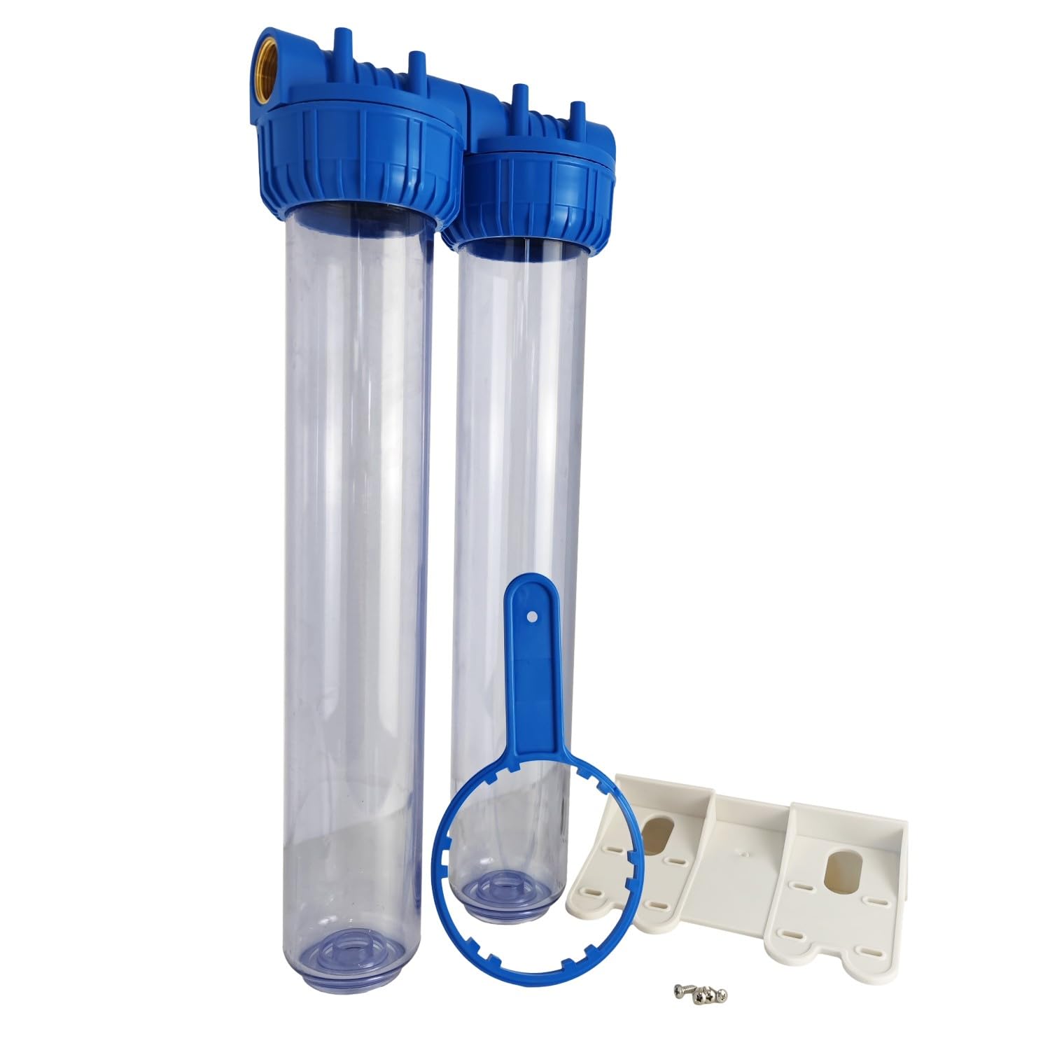 Portafiltro De Agua Doble 20" Inserto Latón 20/27 F 3/4"