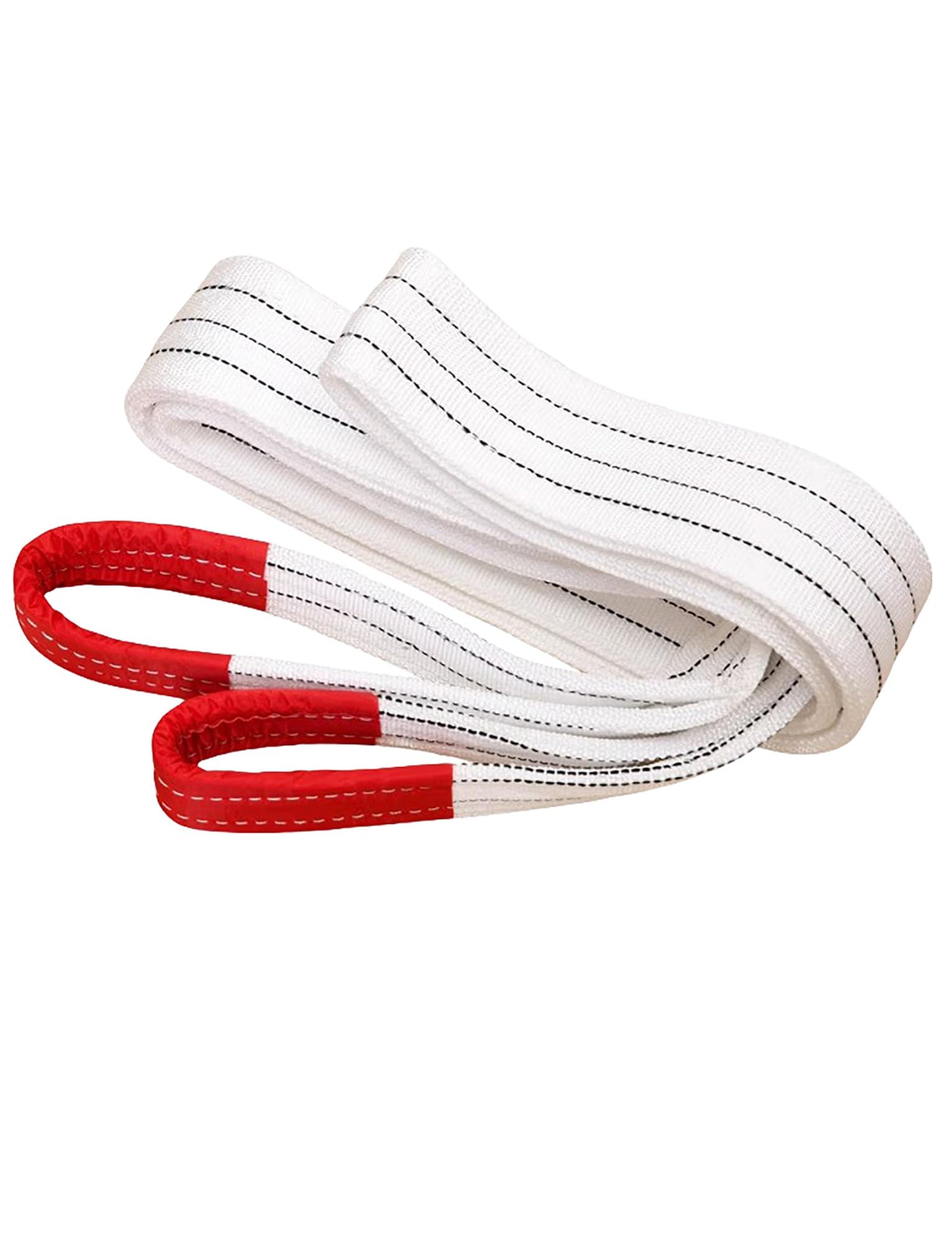 Geflochtene, verschleißfeste Hebebänder für Krane, industrielle Hebezeuge, Flachgurte für Anhänger, Tragfähigkeit 1-10 t, Hebebänder (2 Tonnen, 6 Meter)
