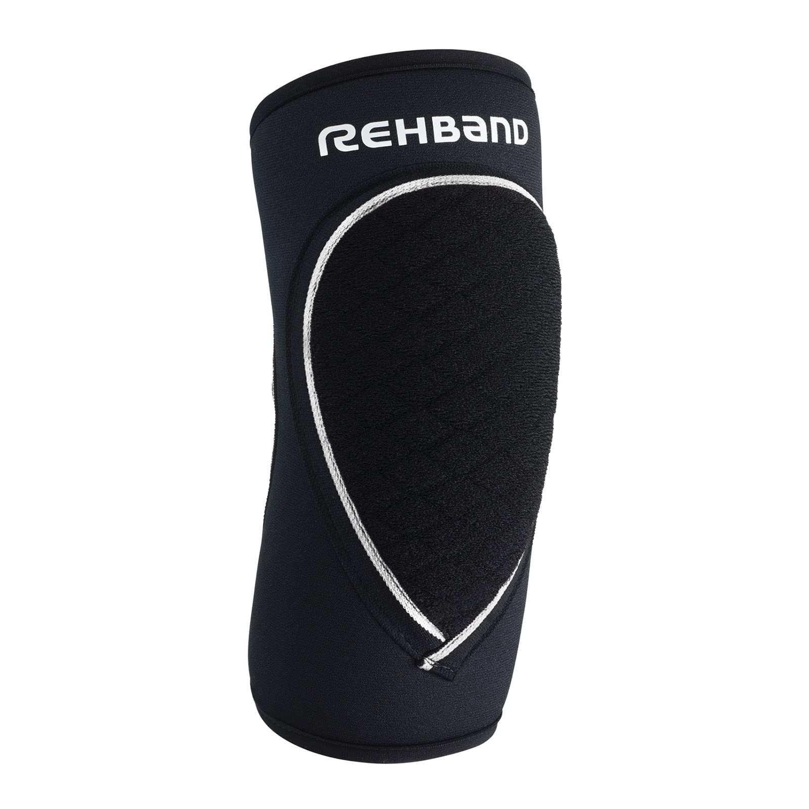 Rehband Ellenbogenschoner Kinder, 1 Stück oder 1 Paar, Schwarz, komfortabler Ellenbogenschützer für Volleyball & Handball