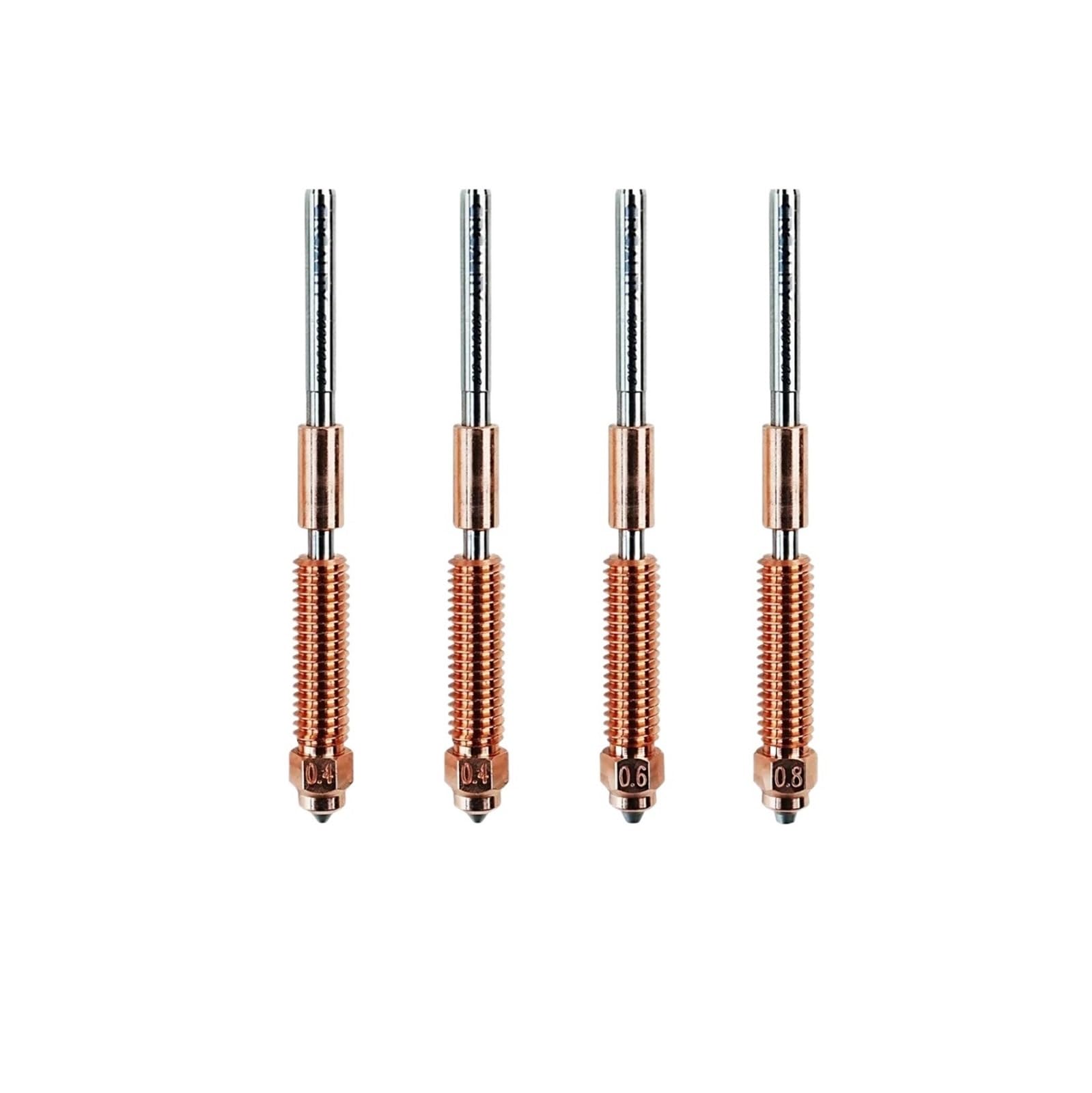 Kit ugelli a scambio rapido per stampante 3D, ugello di stampa ad alto flusso da 0,4/0,6/0,8 mm, compatibile con stampanti Ender serie 3 e Creality