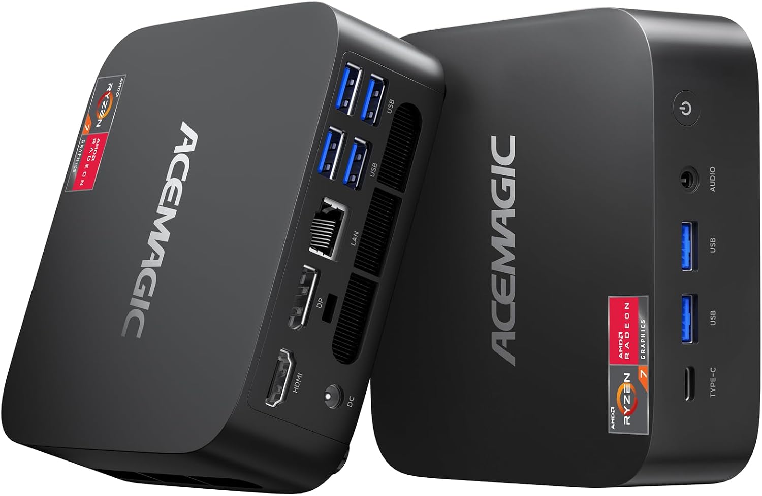 ACEMAGICIAN K1 Mini Gaming PC AMD Ryzen 7 5700U Mini PC 16GB DDR4 512GB SSD Mini Computers (8C/16T