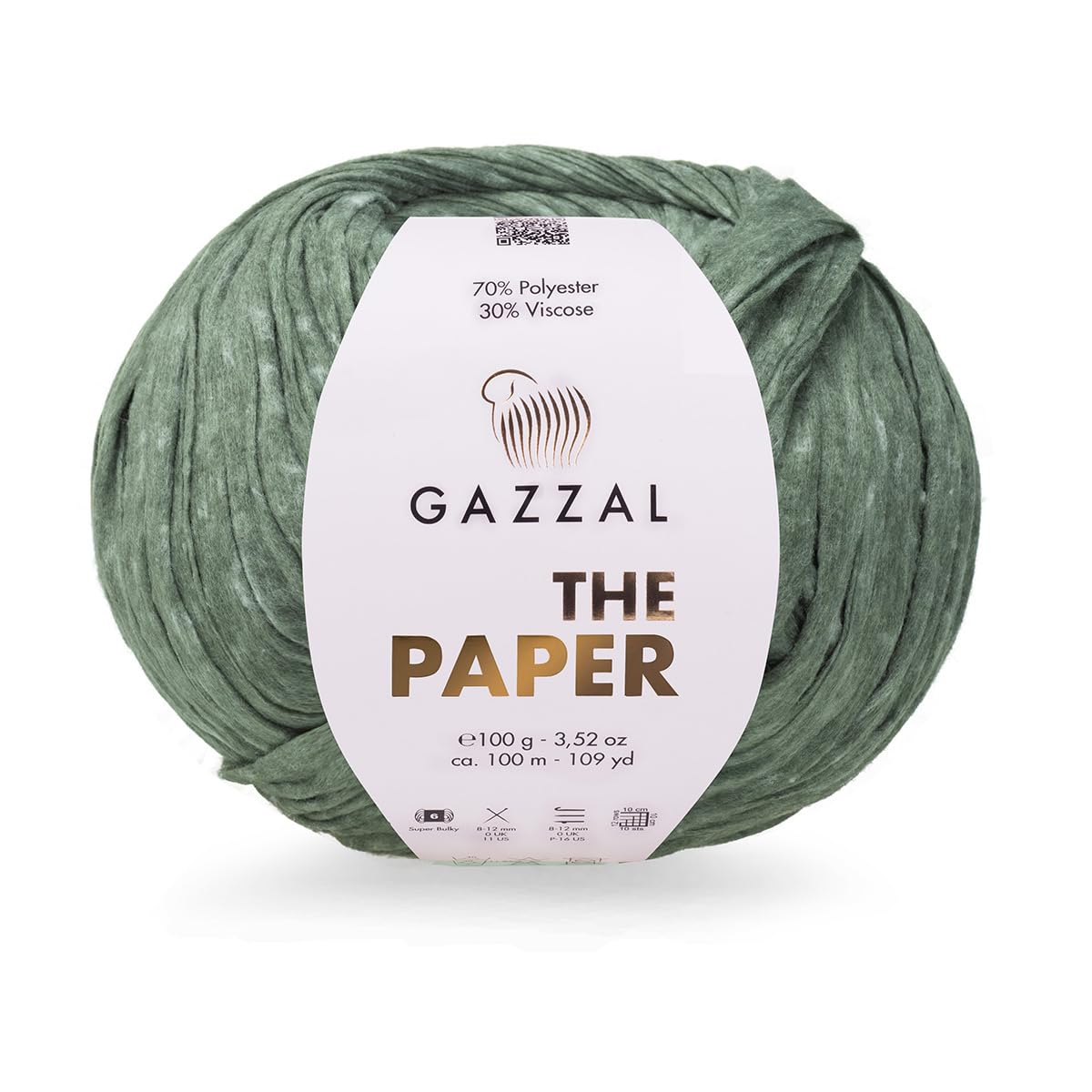 Amazon.com: 5 Skein/Pack Gazzal The Paper Yarn, 70% Polyester 30