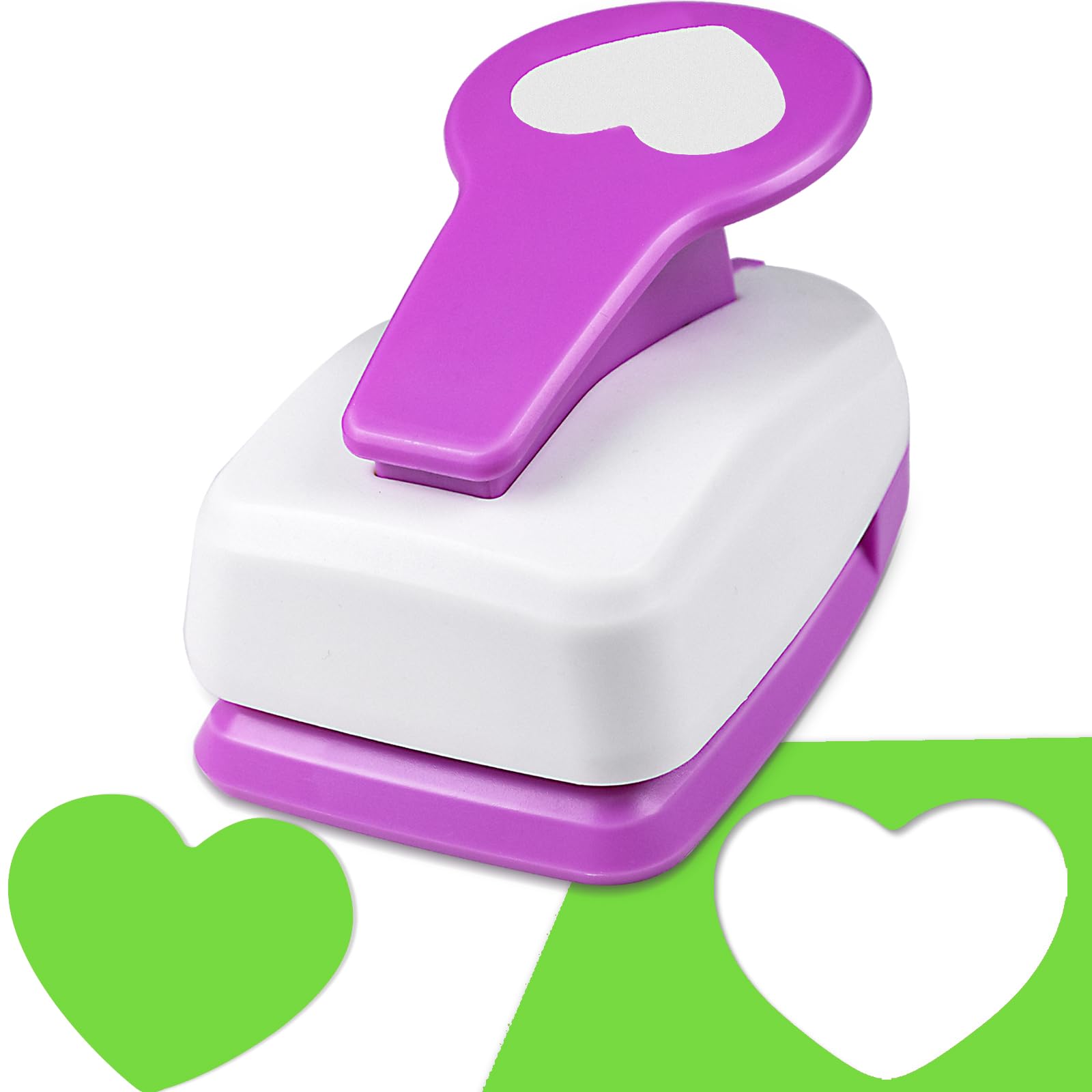 Heart Paper Punch, Paper Punch for Crafting, 2 inch Heart Hole Punches, Hearts Punches for Papers Crafts, Hearts Shaped Hole Puncher, Large Hearted Hole Puncher, Hearted ScrapbookingPunch