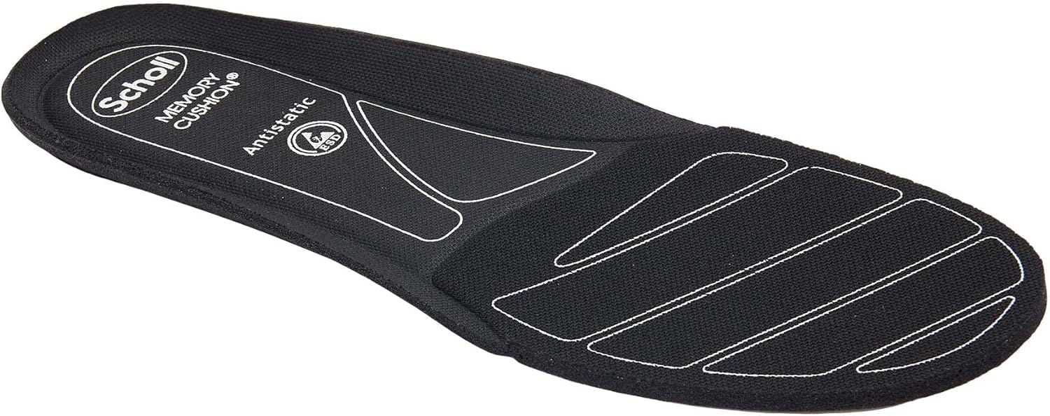 Scholl Evoflex Azul + Plantillas PRO Antiestáticas Scholl con Memory Cushion para Evoflex – Azul/Negro