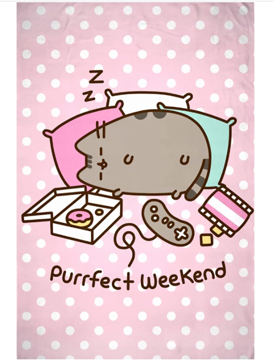 Pusheen the Cat Super Soft Fleece Blanket Throw, Uganda Ubuy