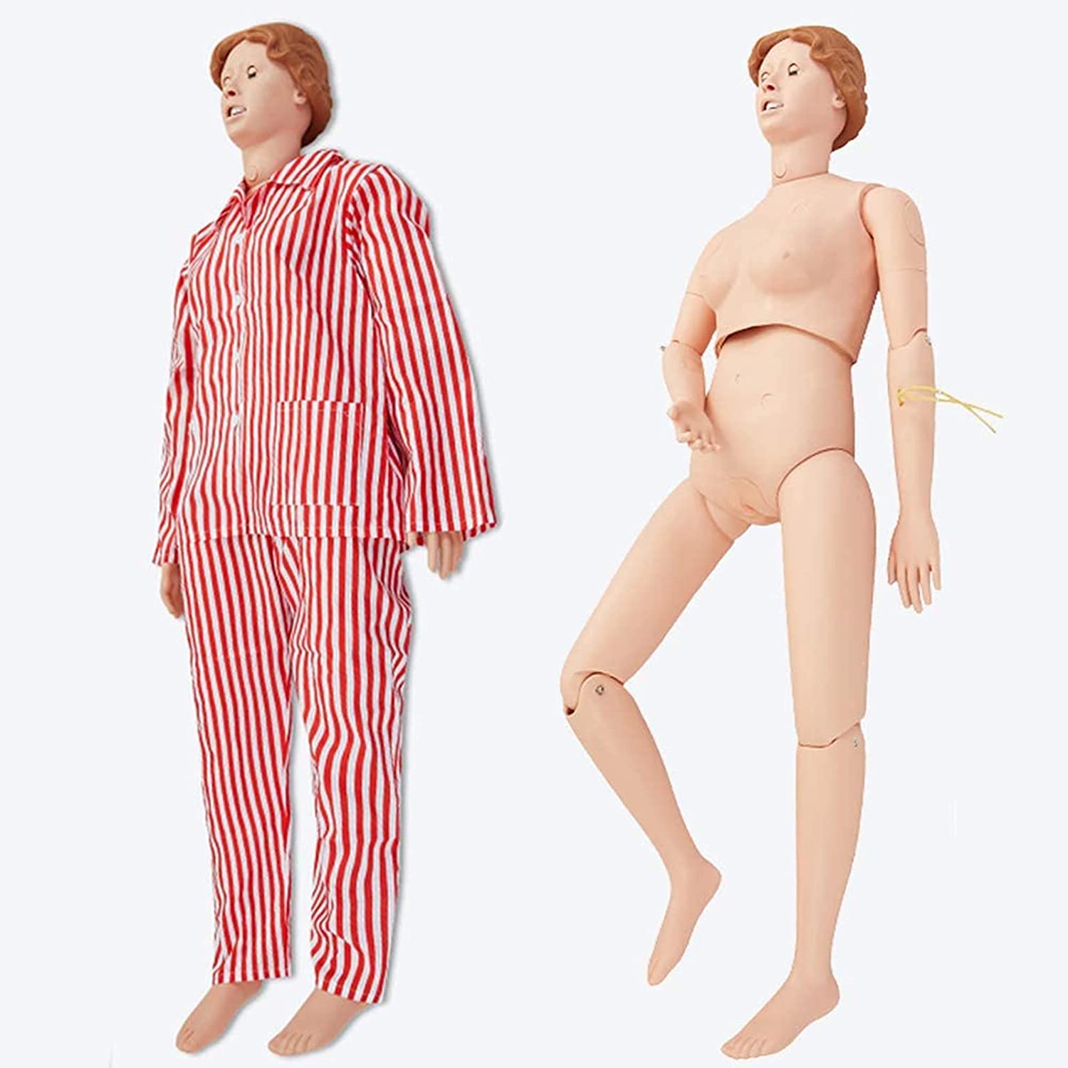 Hochwertige Krankenkompetenzen Training Manikin Patient Care Life Size 67 Zoll Ganzkörper Mannequin for Krankenpflege medizinische Ausbildung Unterricht medizinische Versorgung medizinische Versorgung