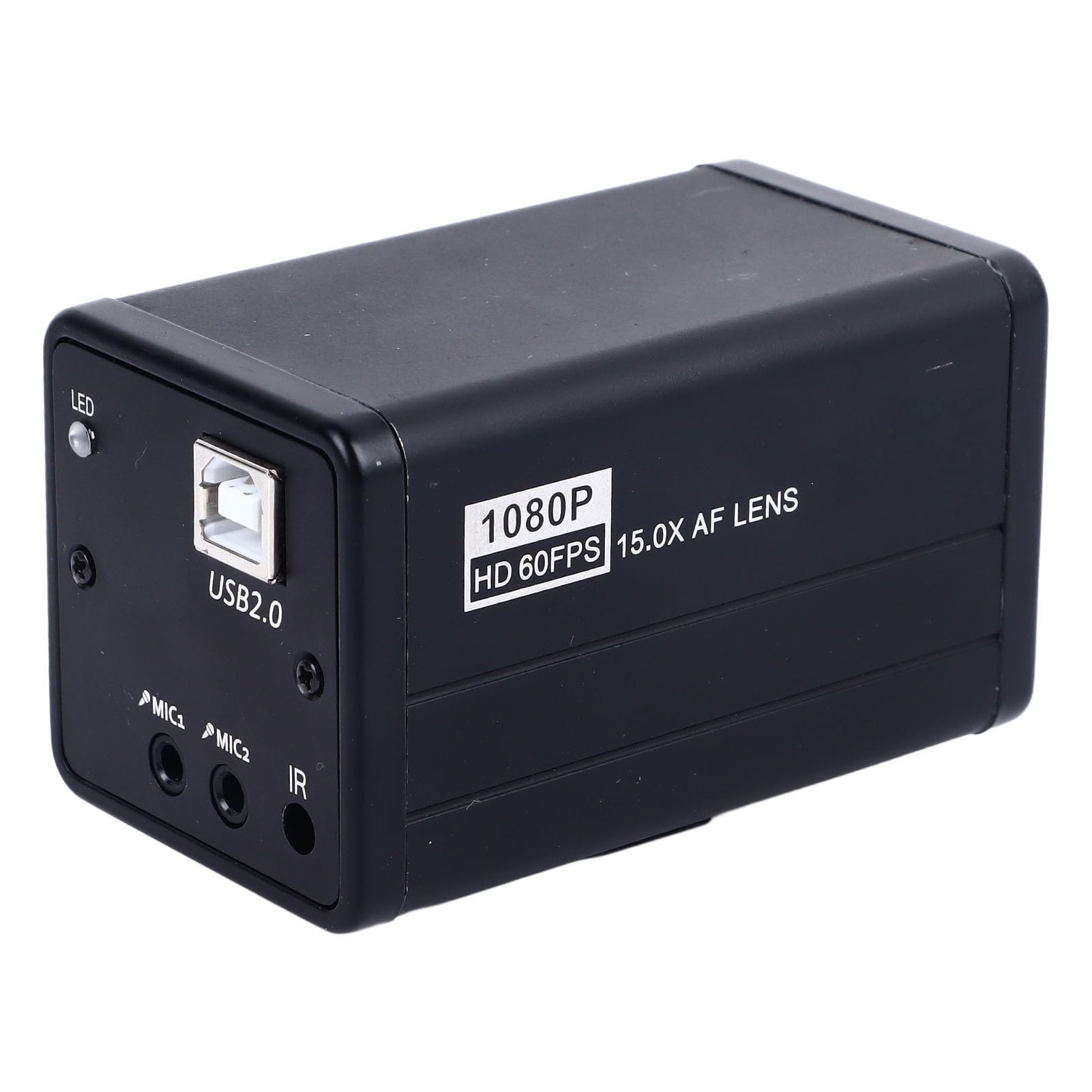 Przemysłowa Kamera z Mikroskopem Kamera Przemysłowa HD ze Stopu Aluminium 2MP 1080P 60FPS 15X Zoom Optyczny Automatyczne Ręczne Ustawianie Ostrości do Transmisji na żywo Monitorowanie