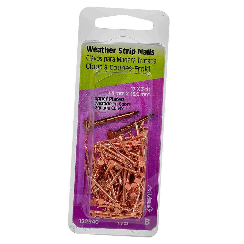 3 Set The Hillman Group Copper 122540 Weather Strip Nails
