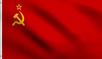 DMSE Soviet Union USSR Union of Soviet Socialist Republics National Flag 2X3 Ft Foot 100% Polyester 100D Flag UV Resistant 2 X 3 Ft Foot