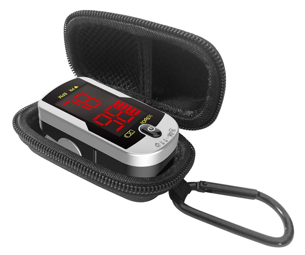 DailyU Travel Case for Santamedical Deluxe SM-110 Two Way Display Finger Pulse Oximeter (CASE ONLY) Black-picture-10