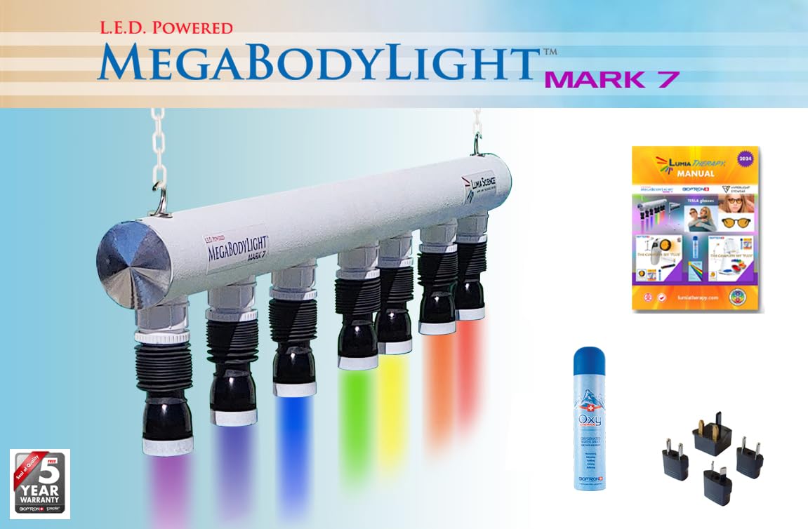 LED MegaBodyLight™ Mark 7 | Advanced Full-Body Light Therapy Device | Boost Recovery, Enhance Skin Health, and Relieve Pain with Cutting-Edge LED Technology, Hangs from Your Ceiling.