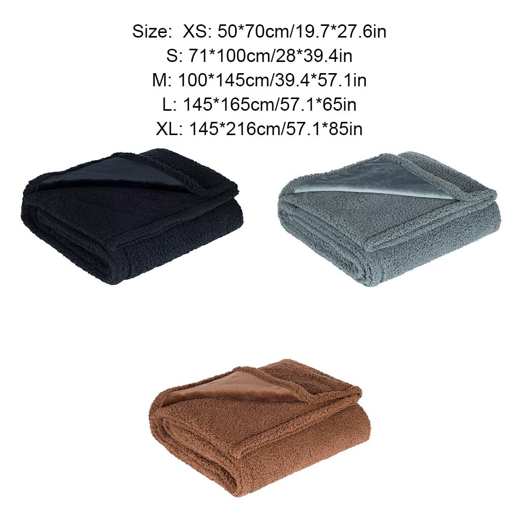 Manta suave y cómoda para mascotas, varios tamaños disponibles, tela de amplia aplicación, manta impermeable para perros, manta para Gato, Gris L