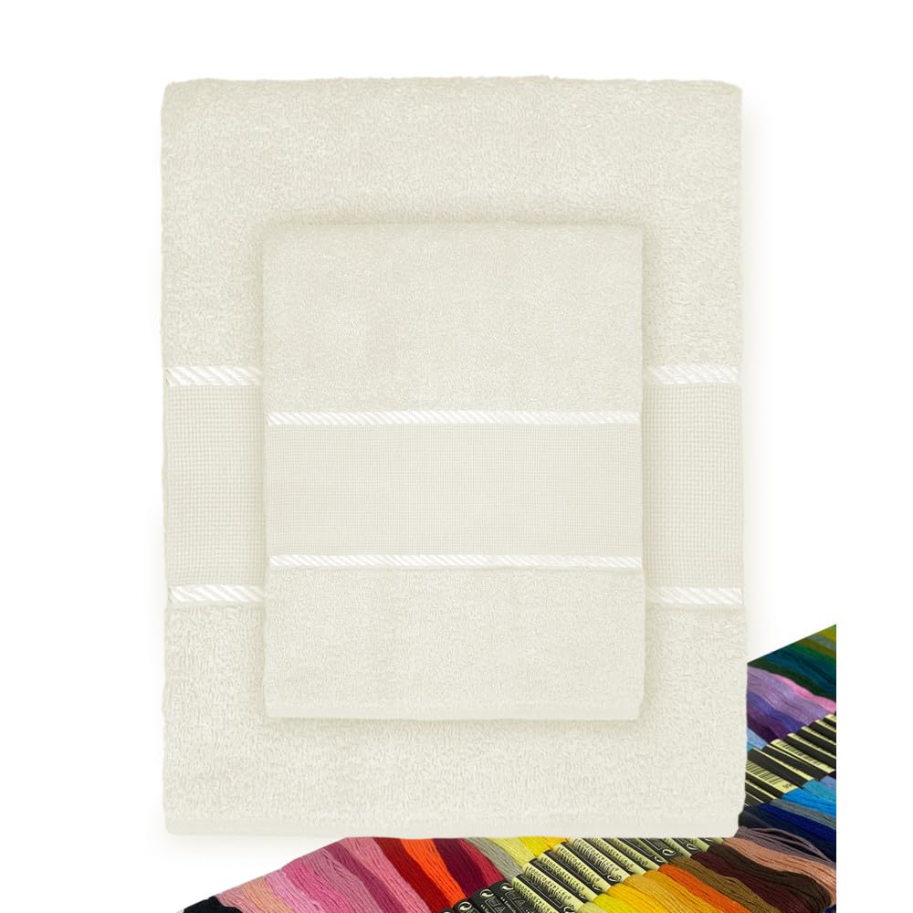Badstof handdoek naturel diverse maten Goedkoop