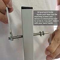 Vista 3 de Kit universal de accesorios para cabecero y estribo, tuercas y pernos de acero inoxidable 304 para marco de cama, cabecero y estribo