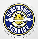 Oldsmobile Service Round Metal Sign