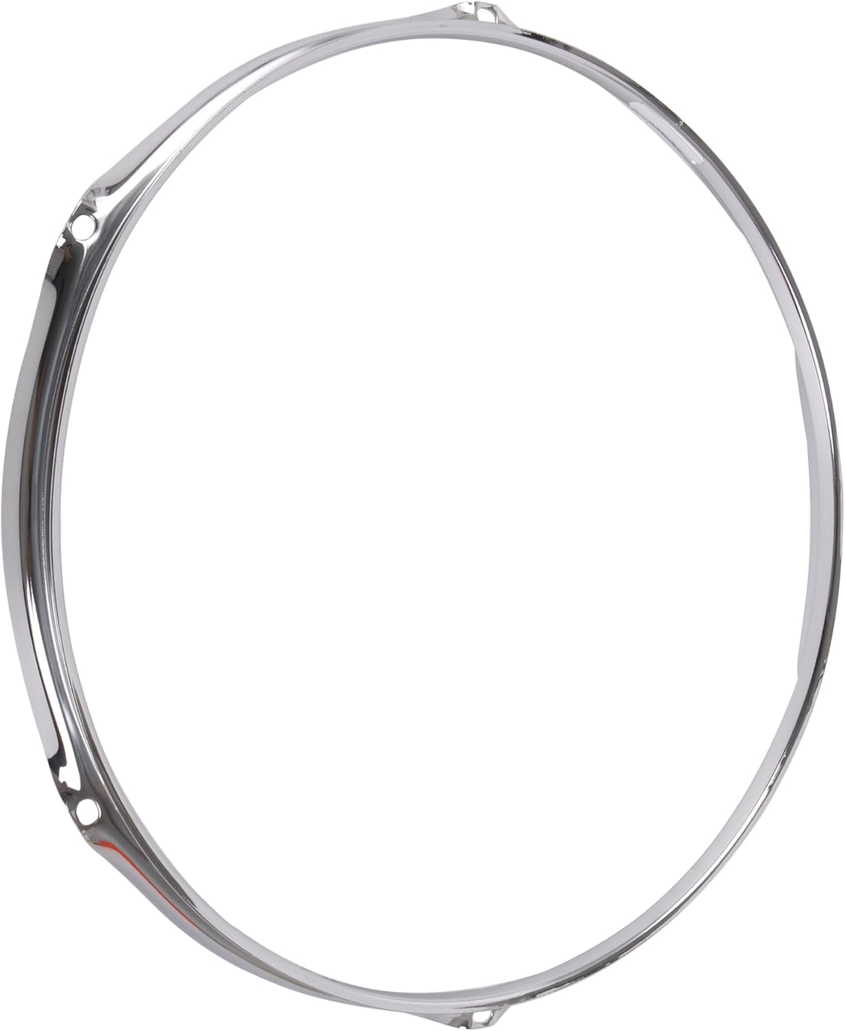Yibuy Snare Drum Rim Hoop 6 Lug 14 inches Replacement Percussion Lower Circle Silver
