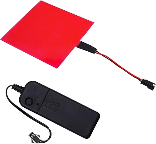 Miniatura 7 de Paneles Electroluminiscentes, paneles EL, 10 cm x 10 cm (3.93" x 3.93") ONSlow FlashFast Flash, rojo, 1 paquete