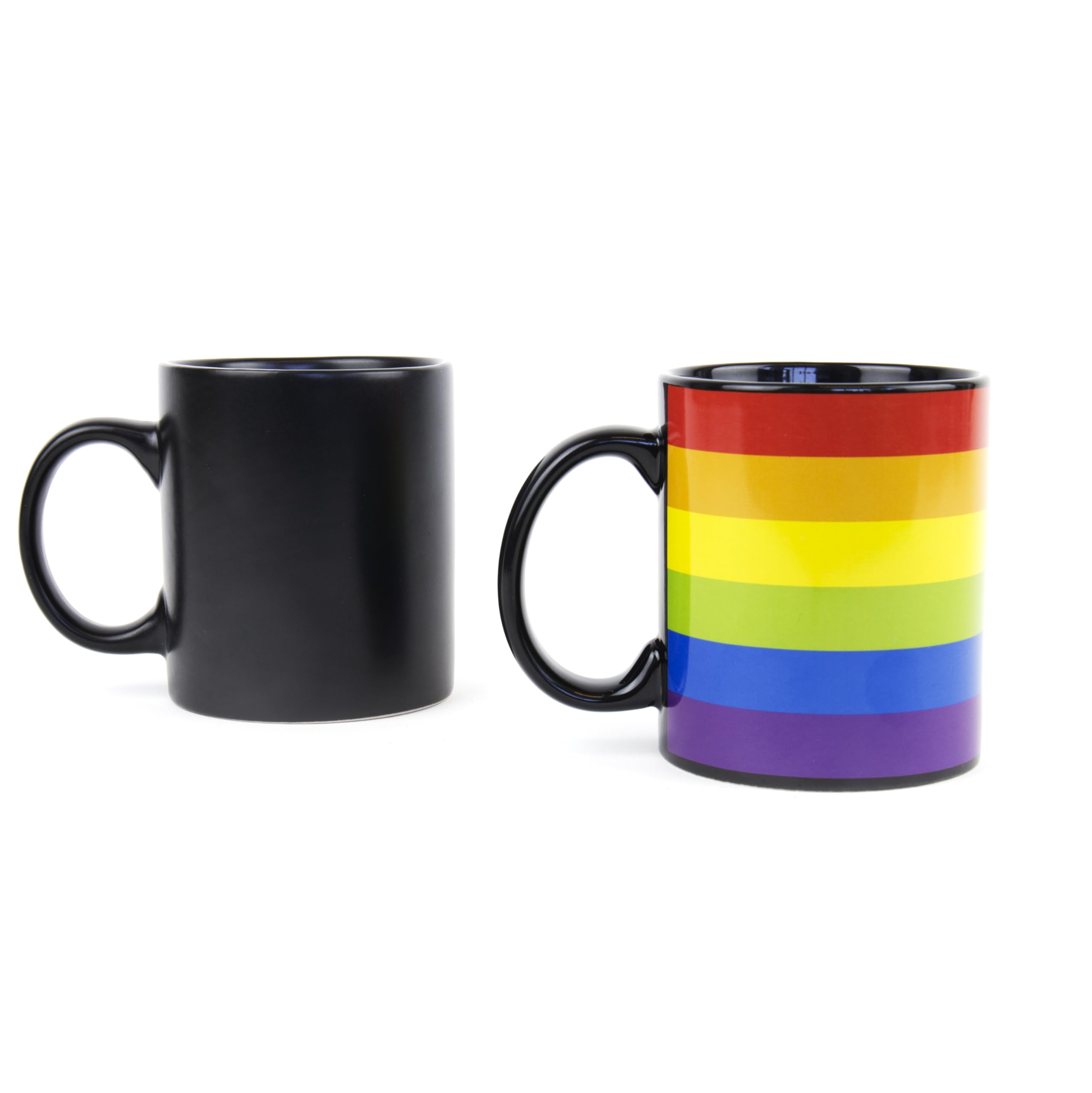 Gift Republic Heat Reveal Mug Rainbow LGBTQ+ Pride Cup Hot Water Change Colour