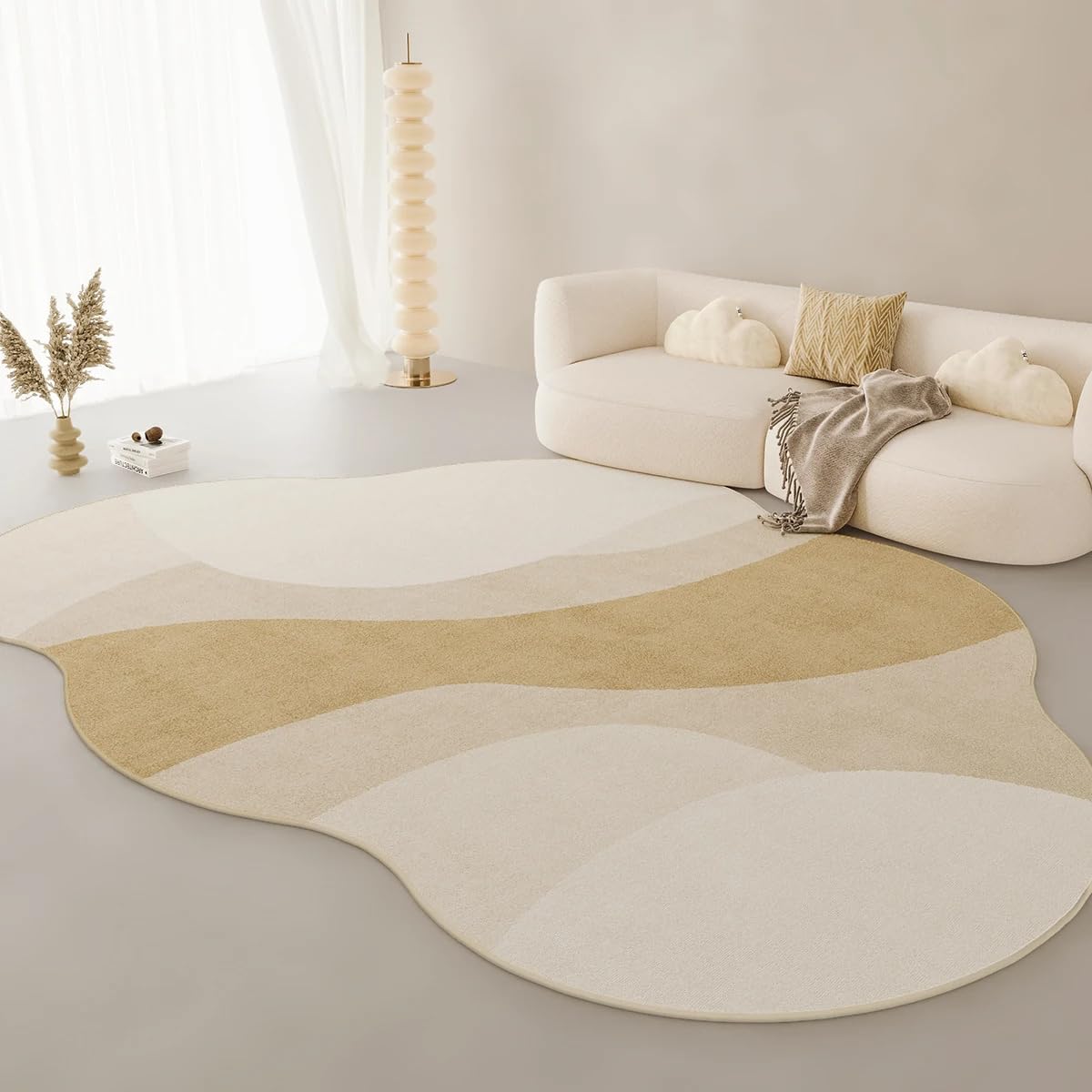 Tapis épais en peluche douillet, tapis de chambre à coucher moelleux et doux