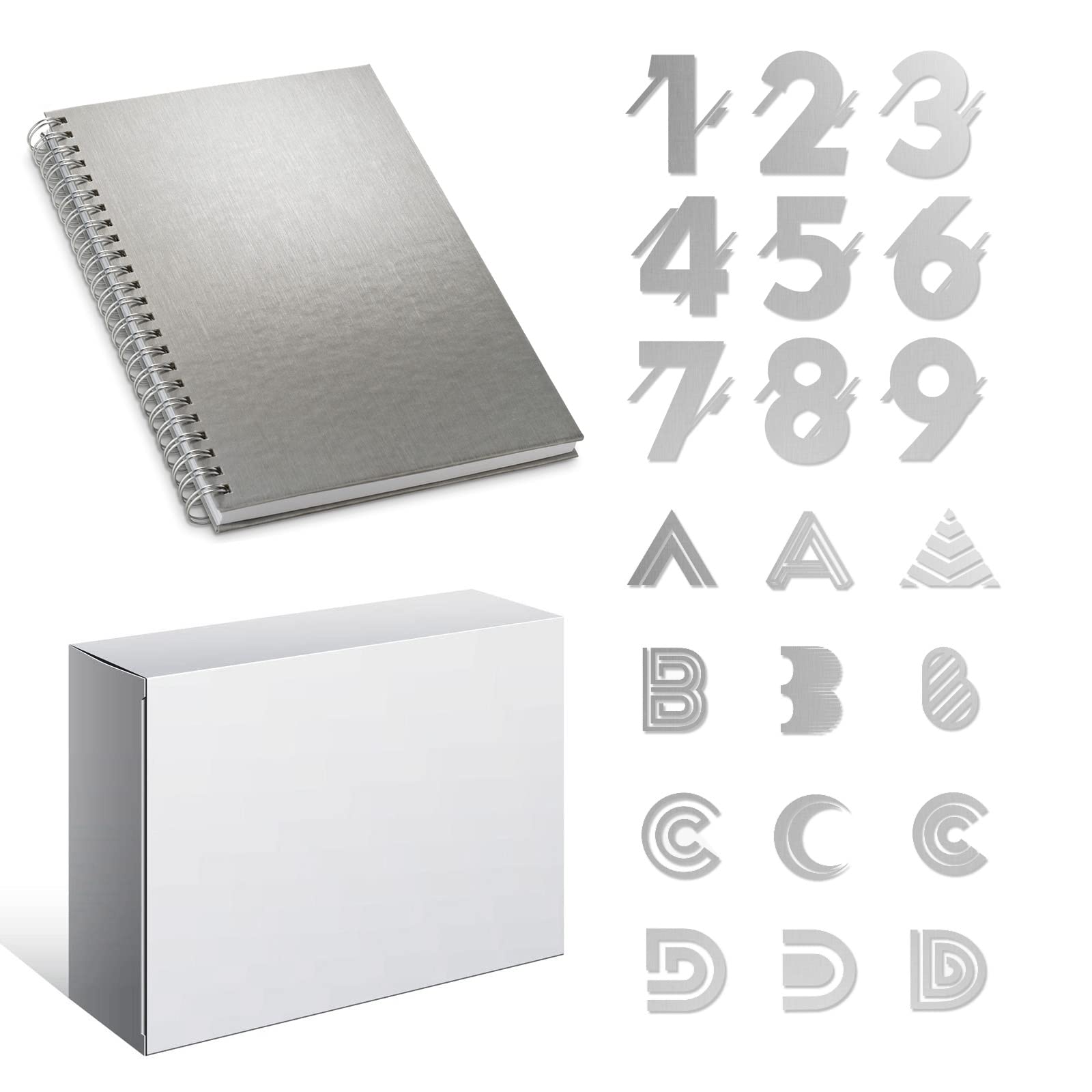 24 Fogli Di Cartoncino Metallizzato Blu - 21,5x28 Cm, 250 G/m², Lucido A Specchio Per Scrapbooking E Inviti