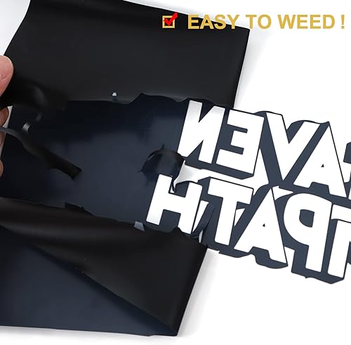 Miniatura 4 de FUNKAKA Rollo de vinilo de transferencia de calor, 12 pulgadas x 12 pies, adhesivo brillante para planchar en vinilo rosa HTV para camisetas, vinilo