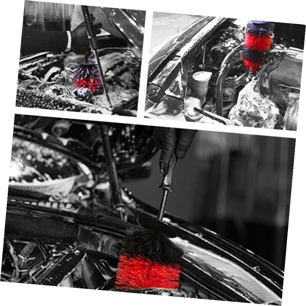 Zerodeko Spazzola per Cerchi Auto 2 Pezzi in Pp PE, Pulizia Ruote | Nero, Set Flessibile Setole Antigraffio, per Punti Difficili su Bici e Barche