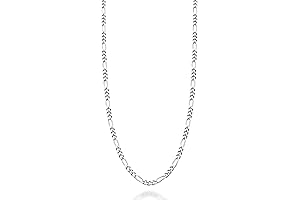 Cadena de Plata Italiana 2.3 mm Figaro para Mujer y Hombre