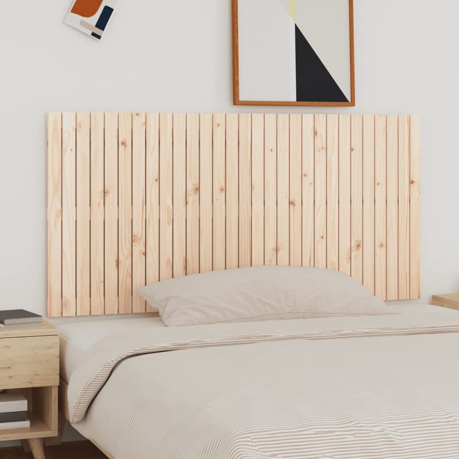 824913 Testiera da Parete 185x3x90 cm in Legno Massello di Pino Testata in Legno,Testata Letto Matrimoniale Muebles Dormitorio Spalliera Letto Testiere per Letto Matrimoniale