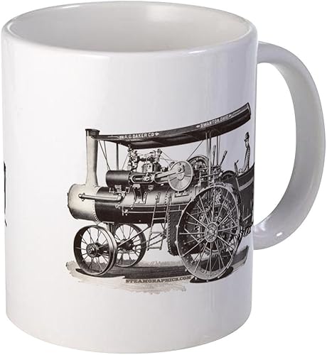 CafePress Baker Steam Tractor Mug Taza de café de cerámica de 11 oz (11.0 fl oz)