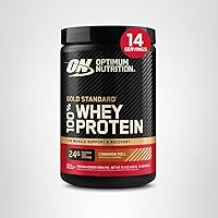 Vista 289 de Optimum Nutrition Gold Standard - Proteína en polvo de 100% suero de leche, sabor rollo de canela, 2 libras (paquete de 1) (el embalaje puede variar)