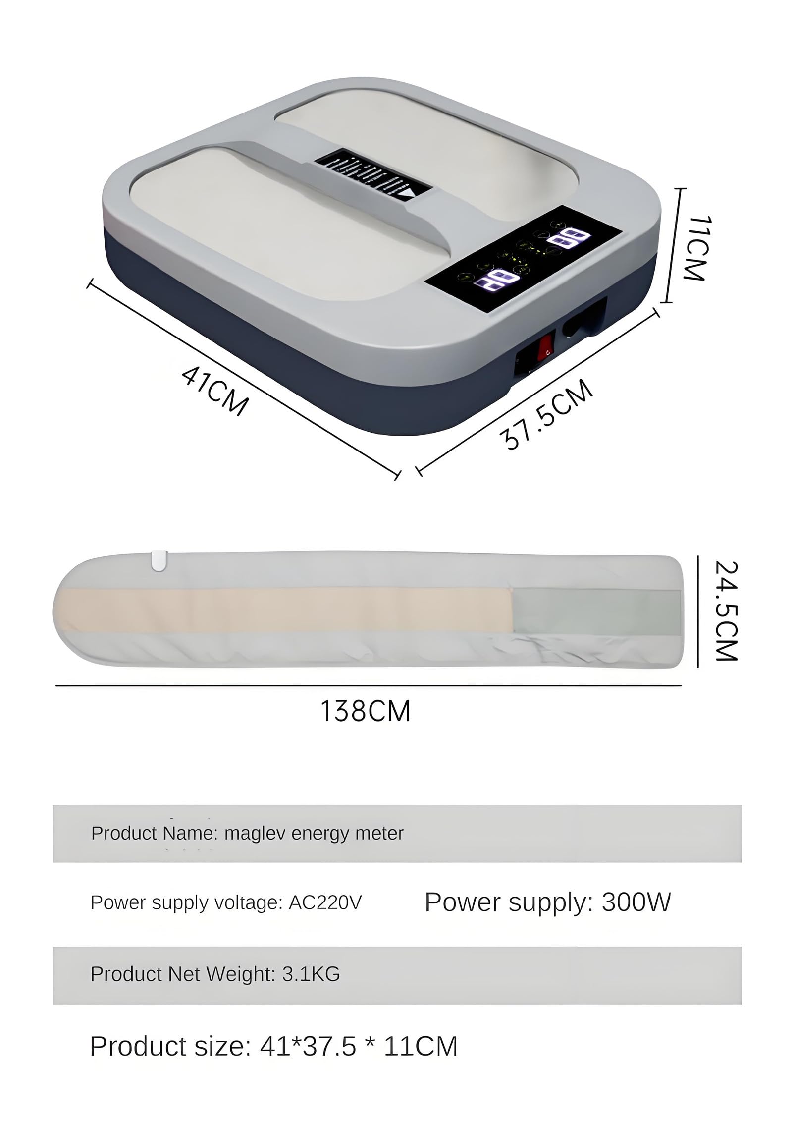 Masseur de Pieds thérapeutique térahertz P90 300 W avec Chaleur lointaine, télécommande pour soulager la Douleur, améliorer la Circulation, Cadeau de détente