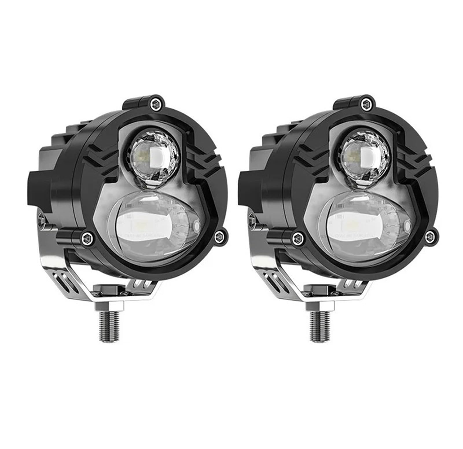 Foco LED para motocicleta, vehículos todoterreno de dos colores, barcos a Motor, camioneta, Luz De Carretera impermeable Luz Delantera de Motocicleta(2PCS 033-spotlight)