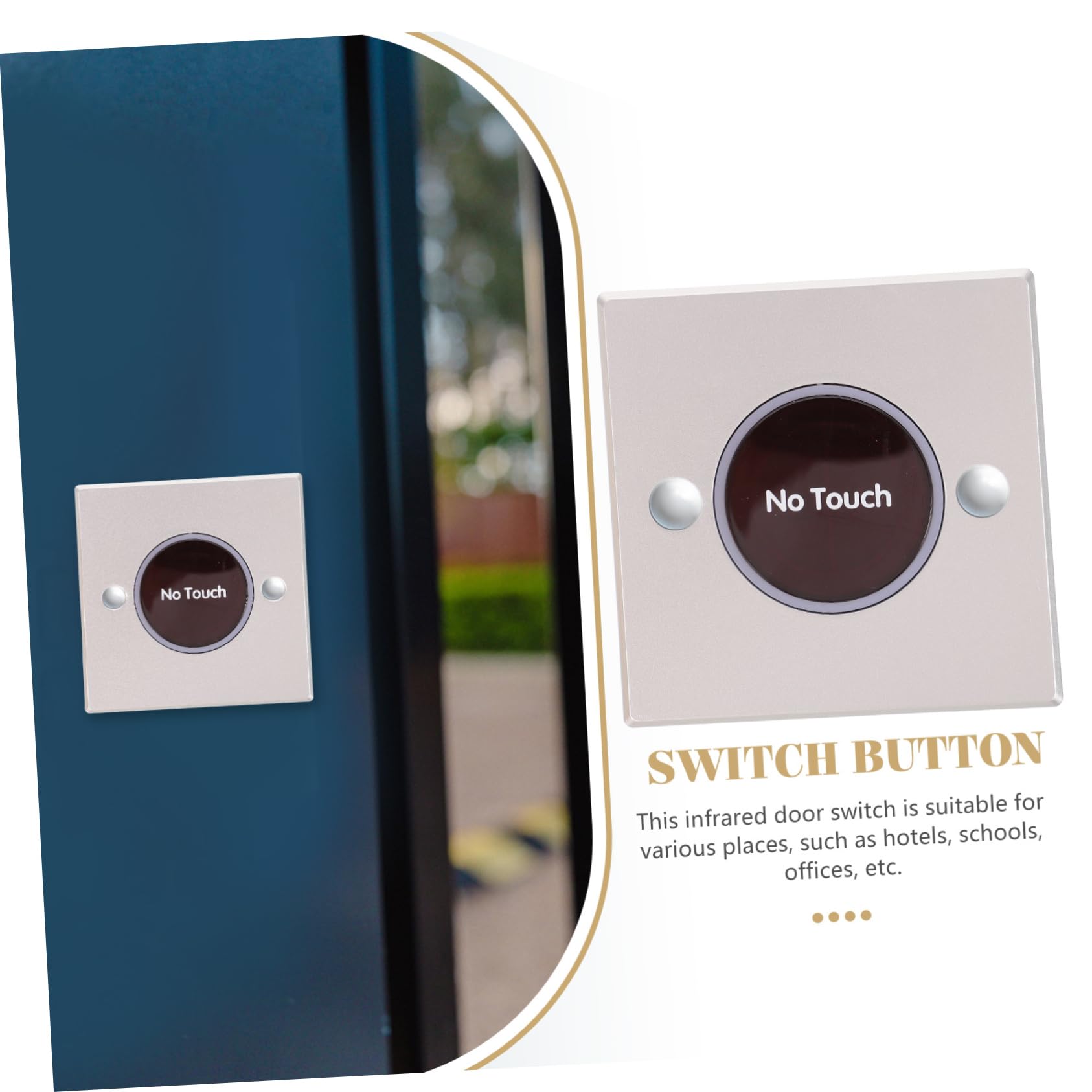 jojofuny 5 Piezas Interruptor De Sensor Automático Placas De Pared Botón Del Timbre De Puerta Cubierta De De Pared Del Timbre Cubrir El Sensor Sin