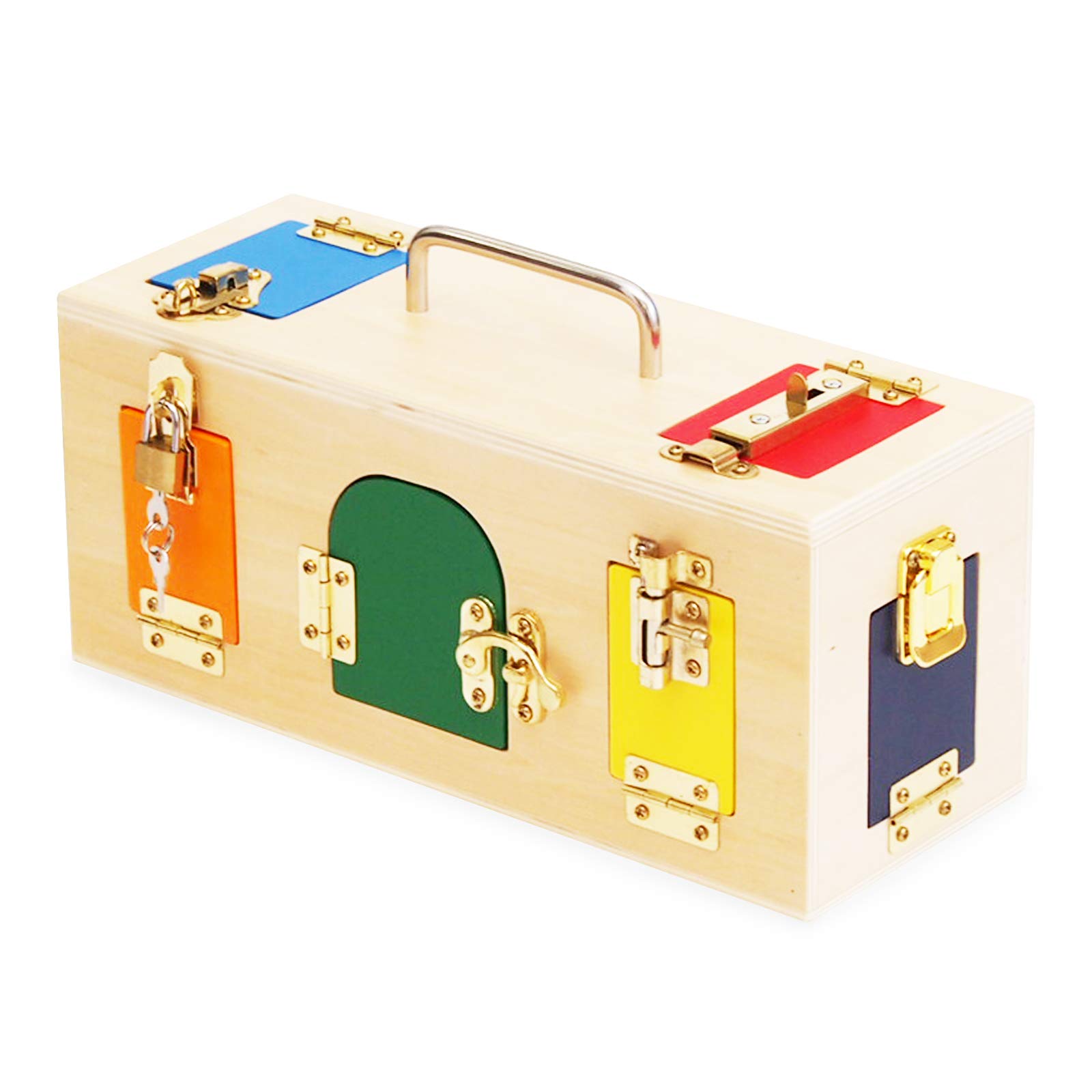 モンテッソーリ　謎の箱　ミステリー・ボックス　Montessori Amazon.co.jp: 【MONTE Kids】モンテッソーリ教具 - かぎ箱