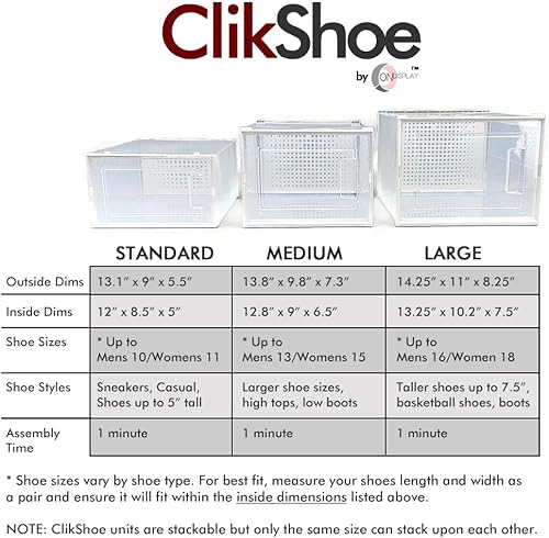 Miniatura 2 de OnDisplay Clik - sistema de caja de zapatos entrelazada y apilable.