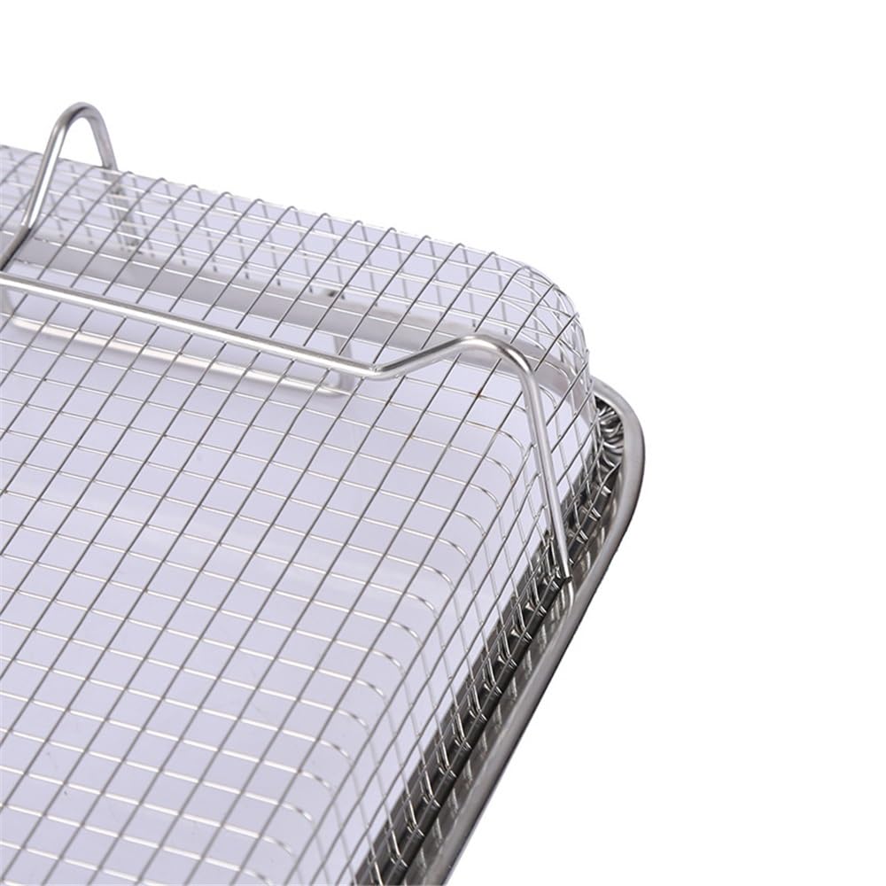 Cesta para freidora Cesta de freír cuadrada acero inoxidable for pepitas y escurrimientos