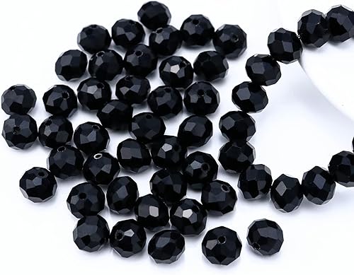 265 cuentas de cristal de 0.315 pulgadas, cuentas de vidrio para la fabricación de joyas, cuentas de Briolette, cuentas de cristal facetadas de